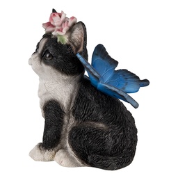 [6PR3353] Decoratie kat 12x10x15 cm