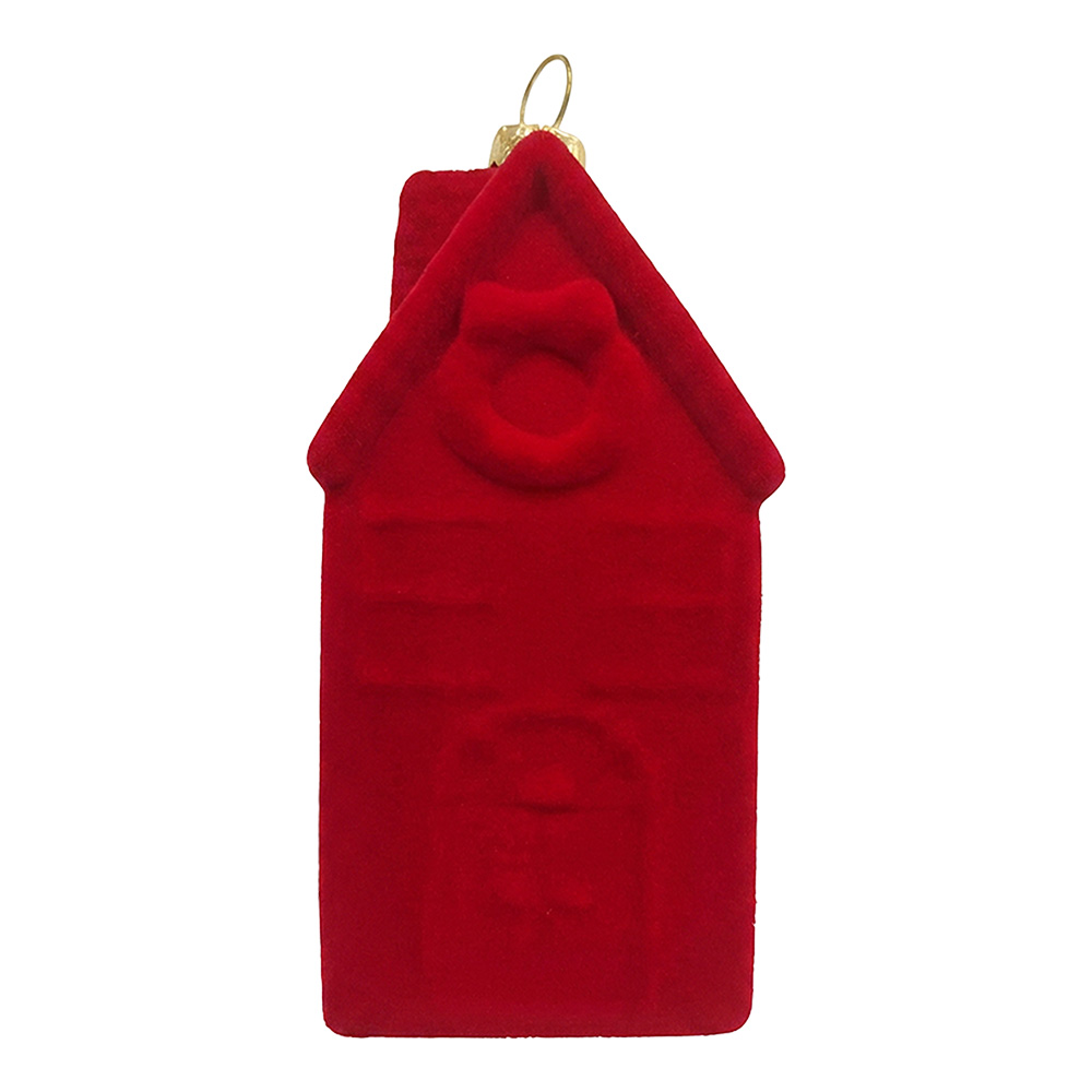 Boule de Noël Rouge 5x4x10 cm