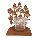 Porte-lampes Champignons Marron 12x12x15 cm
