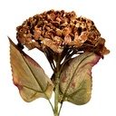 Decorative Artificial Branch with flowers Brown Green 15x15x47 cm