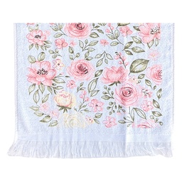 [CTSRB] Asciugamano Ospite Bianco Rosa 40x66 cm