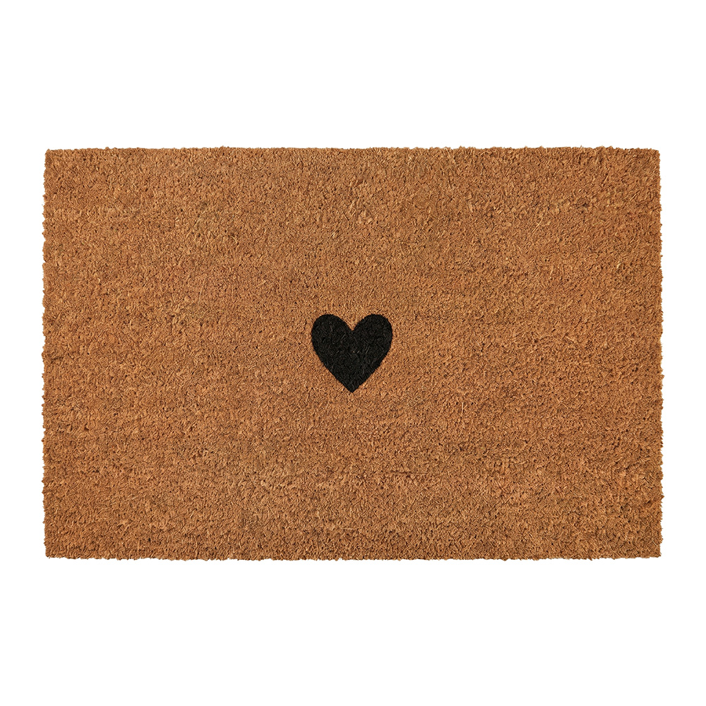 Doormat Inside Brown Black 75x45x1 cm