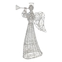 Decorazione Natalizia Angelo con LED Color argento 28x10x51 cm / 3xAA