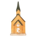 Portacandele Natale Casette Arancio Verde 9x8x21 cm