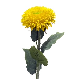 [5PL0326Y] Decorative branch with flowers Yellow Green 86 cm