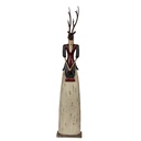 Decorazione Cervo Marrone Beige 17x10x86 cm