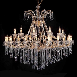[5LL-CR128] Lampadario Trasparente � 165x150 cm E14/max 36x40W