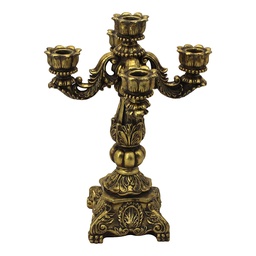 [6PR6478] Kerzenständer Goldfarbig 24x24x34 cm