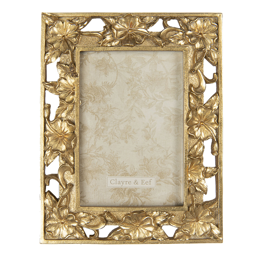 Bilderrahmen Goldfarbig 16x2x21 cm / 10x15 cm