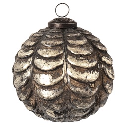 [6GL3686] Weihnachtskugel Kupferfarbig, Braun Ø 9x9 cm