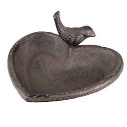 [6Y5283] Bain doiseaux Marron 16x14x8 cm