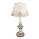 Tischlampe Beige Grau Ø 36x70 cm E27/max 1x60W