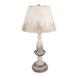 [5LMC0049] Lampe de table Beige Gris Ø 36x70 cm E27/max 1x60W