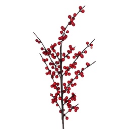 [6PL0425] Branche de décoration Rouge 50 cm