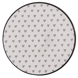 [LHS85] Unter Teller Weiß, Schwarz Ø 33x1 cm