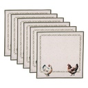 Servietten Baumwolle 6er Set Beige Braun 40x40 cm