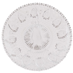 [6GL0225] Assiette pour le Petit Déjeuner Transparent Ø 20x1 cm