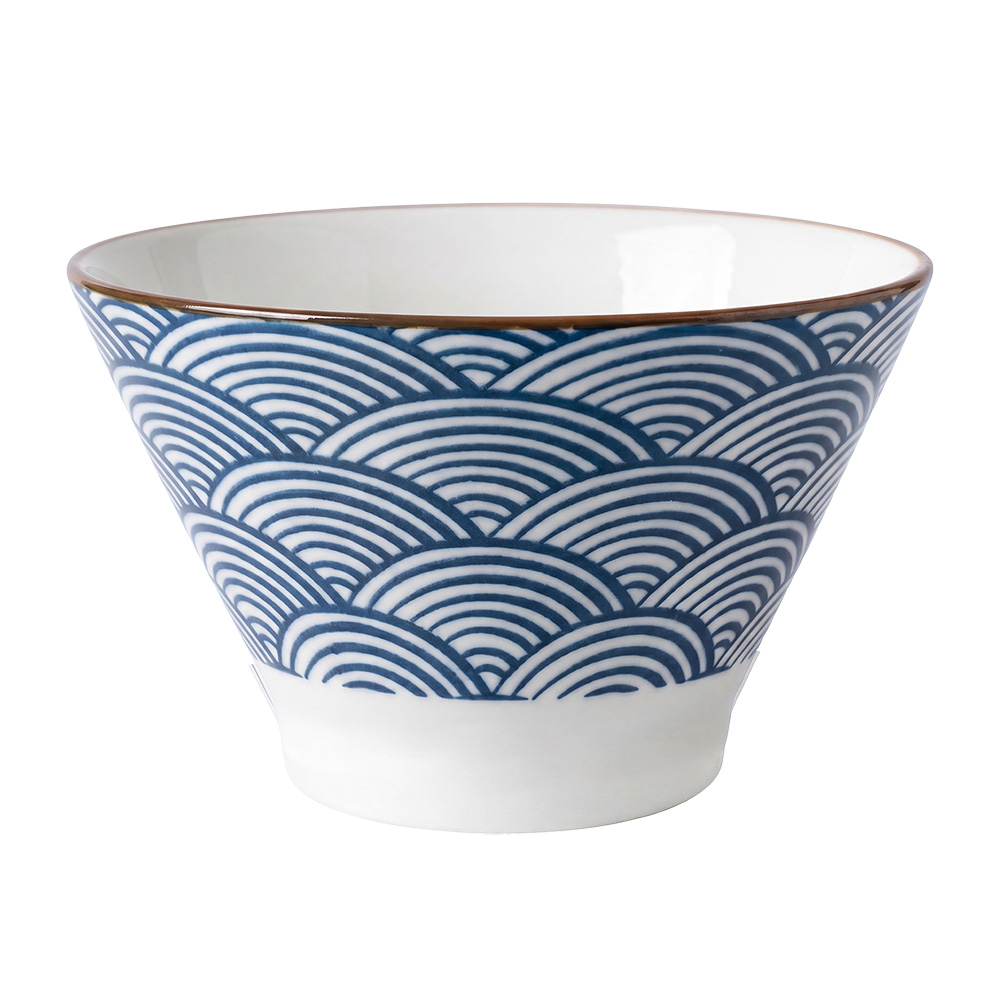 Suppenschüssel Blau Weiß Ø 13x8 cm / 350 ml