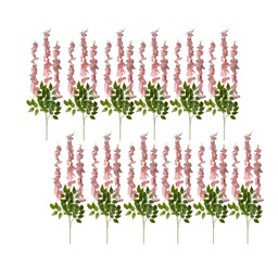 [6PL0318LP] Deko Ast mit Blumen (set 12) Rosa 30x12x110 cm