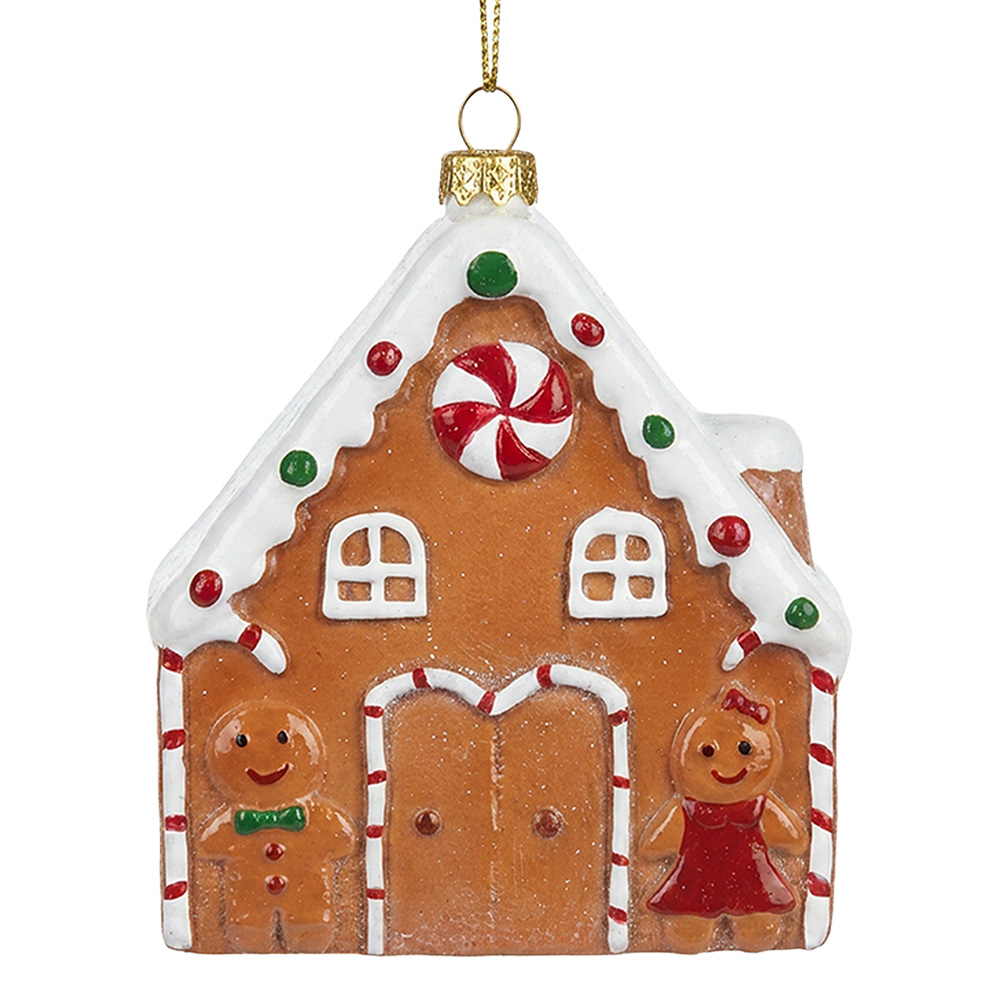 Weihnachtsanhänger Braun Weiß 10x3x12 cm