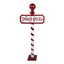 Christmas decoration North Pole Red White 46x18x110 cm