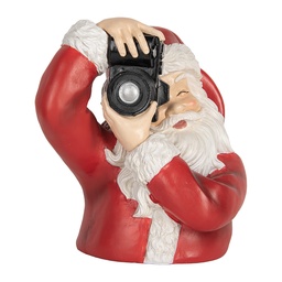[6PR5762] Weihnachtsdeko Weihnachtsmann Rot Weiß 21x17x22 cm
