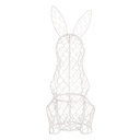 Basket Rabbit White 12x14x39 cm