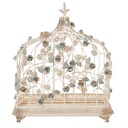 Gabbia per uccelli per interni Bianco 42x21x50 cm