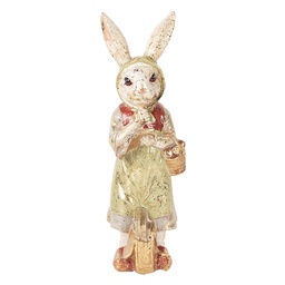 [6PR5508] Decorativa Coniglio Beige verde 7x6x21 cm