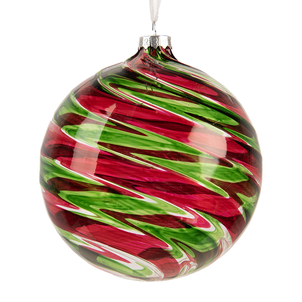 Palla di natale Rosso Verde Ø 12x12 cm