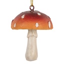 Ciondolo Decorativo Fungo Rosso Bianco Ø 5x6 cm