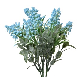 [6PL0351BL] Decorative Artificial Branch with flowers Blue Green 15x15x32 cm