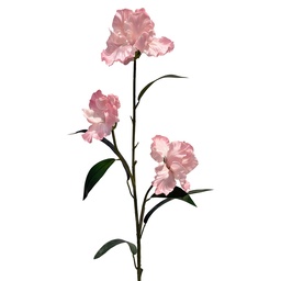[5PL0328LP] Dekorativer Zweig mit Blumen Rosa Grün 109 cm