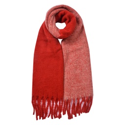 [JZSC0835R] Scarf Women Red 40x240 cm
