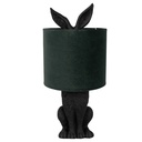 Lampe de table Lapin Noir Vert Ø 20x43 cm E27/max 1x60W
