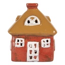 Decoration House Red Brown 9x6x10 cm
