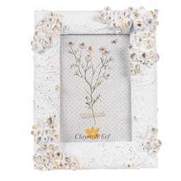 [2F1138] Picture Frame White 16x3x21 cm / 10x15 cm