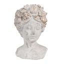 Flower Pot Inside Head Grey 14x14x22 cm