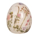 Decorativa Uovo Beige Rosa Ø 7x9 cm