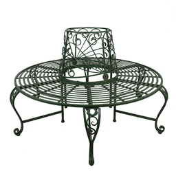 [5Y1197] Garden Bench Green Ø 152x89 cm