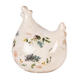 [6CE2404] Decoratie kip 12x11x13 cm