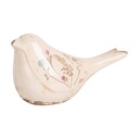 Decorazione Uccello Beige Rosa 22x9x12 cm