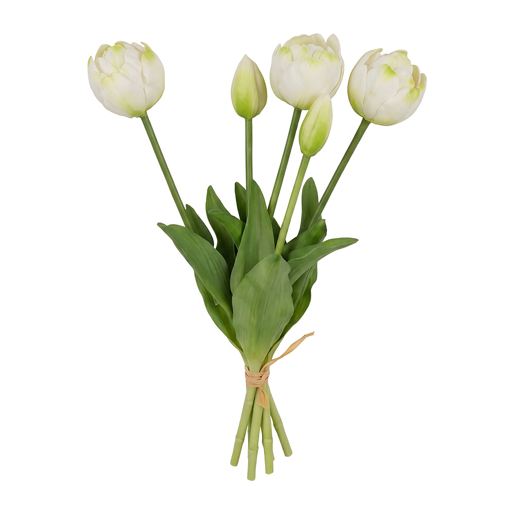 Künstliche Blume Strauß Weiß Grün 42 cm
