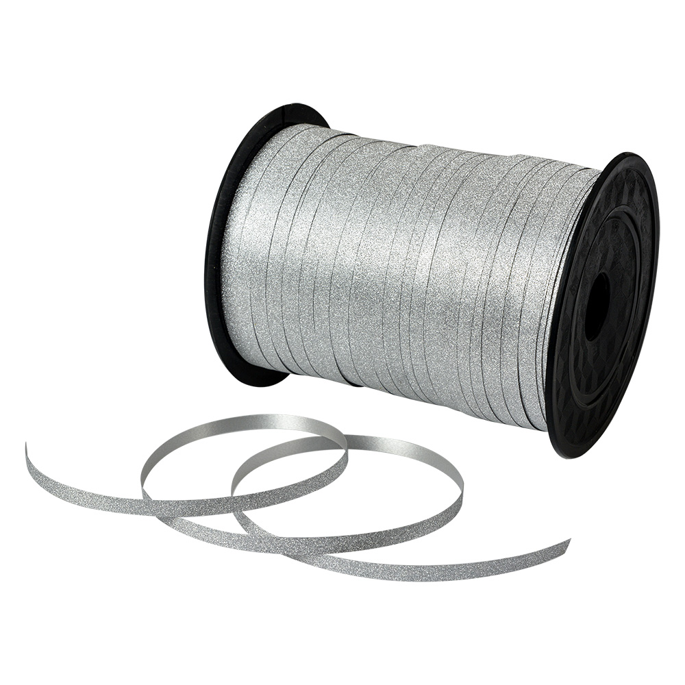 Schleife Silberfarbig 0.5 cm x228 m