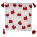 Coussin rempli Blanc Rouge 45x5x45 cm