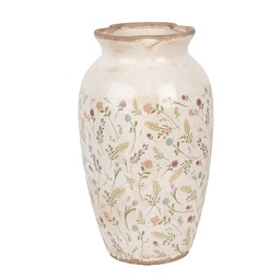[6CE1941L] Vase Beige Rosa Ø 21x37 cm