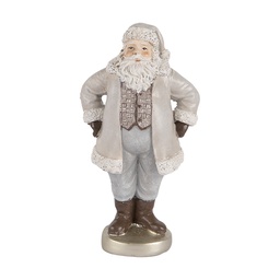 [6PR5520] Decorazione Natalizie Babbo Natale Grigio 8x6x15 cm