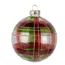 Boule de Noël Vert Couleur or Ø 8x8 cm