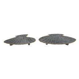 [6Y4657] Decoratieve schaal (2) 30x24x6 / 26x20x5 cm