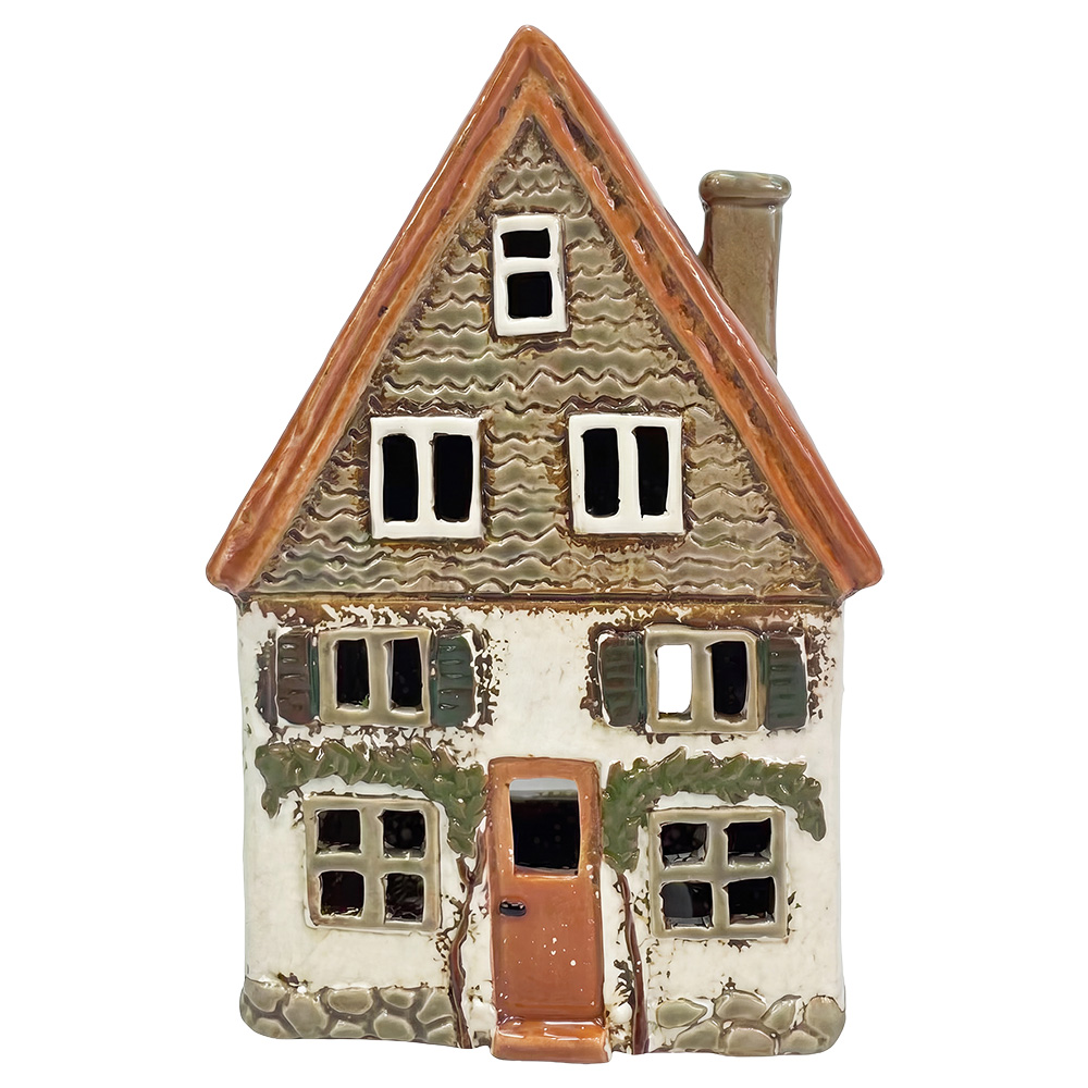 Waxinelichthouder huis 14x8x20 cm